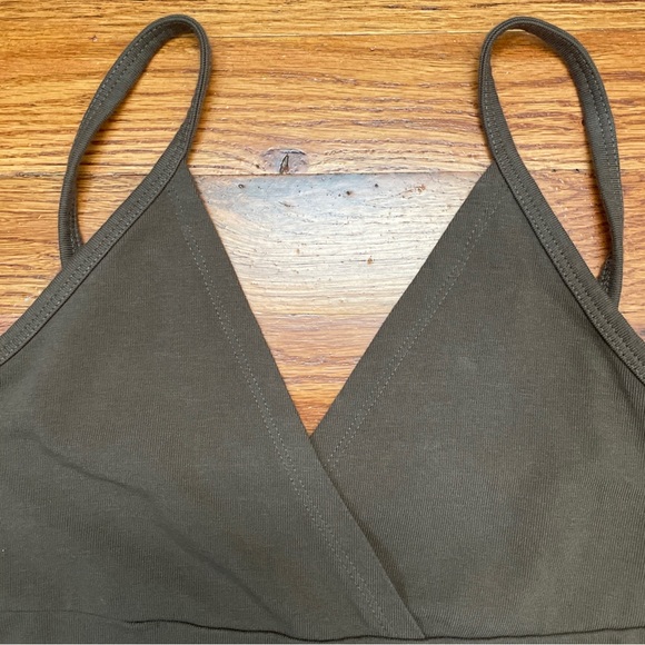 Pacsun Brown Crop Tank Top Vneck Spaghetti Straps New Size 1 (xs) - Picture 2 of 12